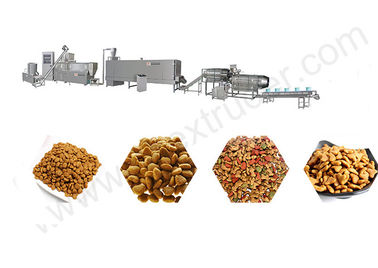 Séchez la chaîne de production de machines d'extrudeuse d'aliment pour animaux familiers de Kibble pour le chien/chat/poissons