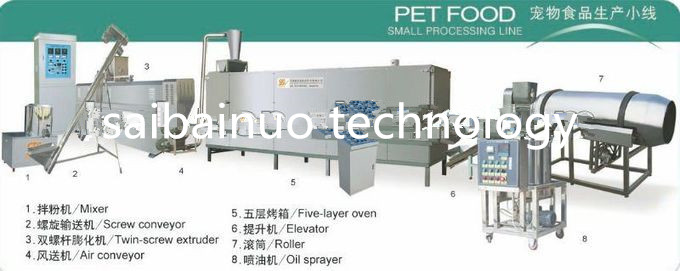 Machines globales d'aliments pour chiens de poissons de chat d'animal familier d'utilisation/extrudeuse/chaîne de fabrication