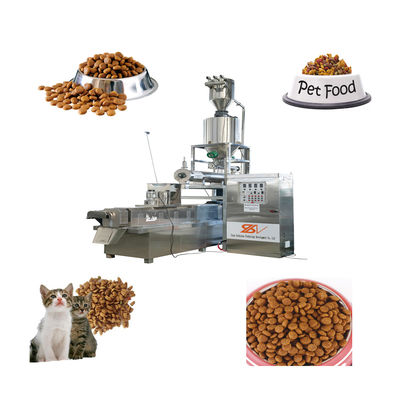 220-260 kg/h ligne de production de nourriture pour chiens à grande vitesse