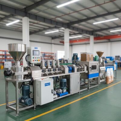 Ligne de production d'aliments pour chiens Machine pour aliments pour animaux de compagnie avec 1200 kg de poids de la machine Delta pièces électriques et 100 à 1500 kg par heure de capacité