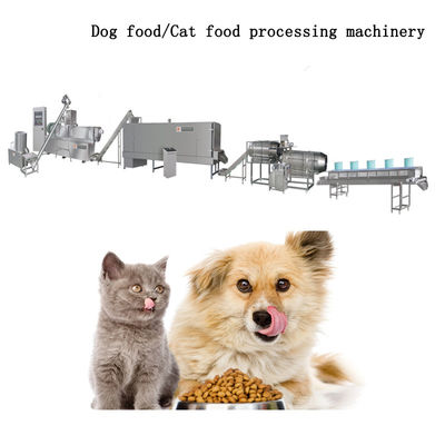 Automatic Dry Extruder 160kg/H Pet Food Machine For Dog