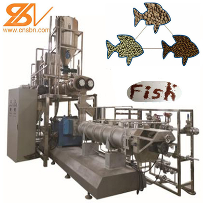 Extrudeuse à double vis flottante et coulante machine de fabrication d'aliments pour poissons