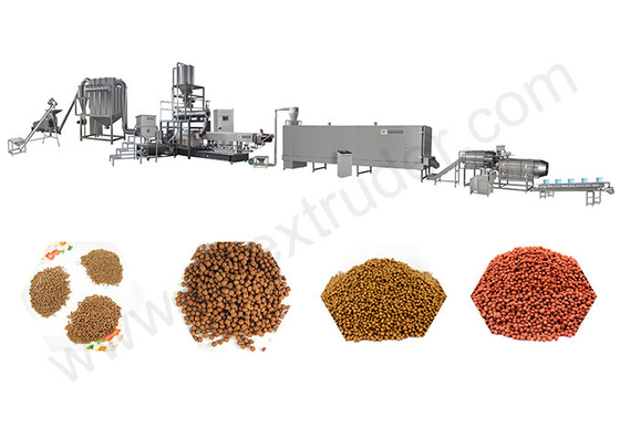 Ligne de production entièrement automatique d'aliments pour crevettes pour poissons secs avec moteur Siemens
