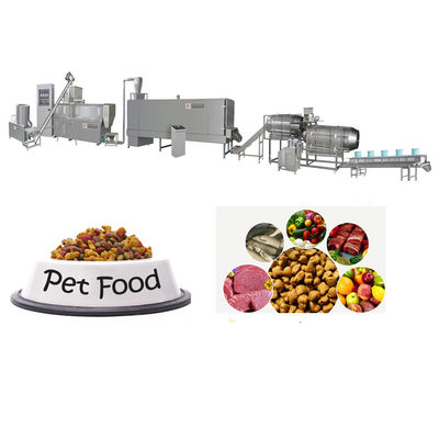 Ligne de production hygiénique d'aliments secs pour animaux de compagnie en acier inoxydable