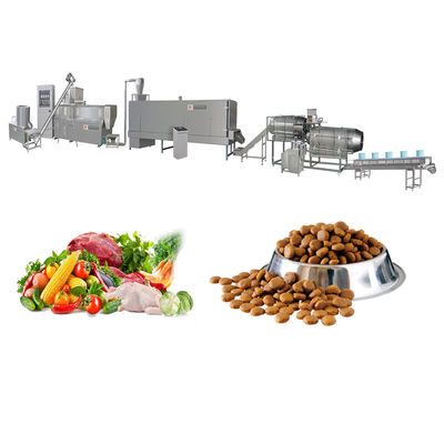 Équipement entièrement automatique de transformation des aliments pour animaux de compagnie de qualité alimentaire Conception raisonnable