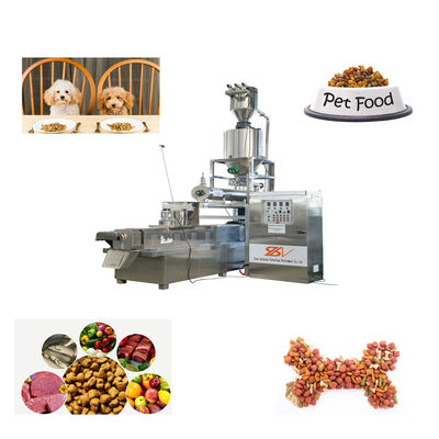 Extrudeuse entièrement automatique de nourriture pour animaux de compagnie Machine de fabrication de nourriture pour chiens, chats et poissons