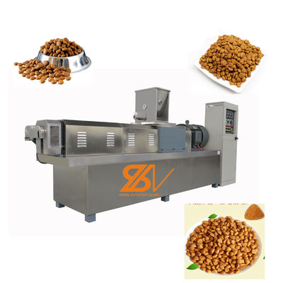 Ligne de production d'extrudeuse entièrement automatique pour animaux de compagnie pour chiens et chats 3 tonnes/h