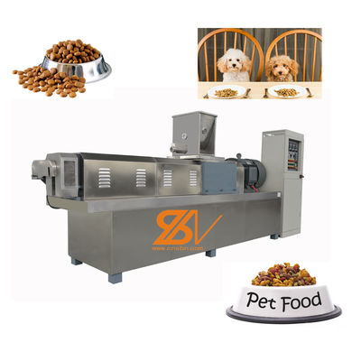 Ligne de traitement automatique de l'extrusion des aliments pour chiens pour animaux de compagnie avec moteur Siemens