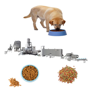 Machine de fabrication de granulés de nourriture pour chiens pour animaux de compagnie entièrement automatique à haute vitesse avec moteur Siemens