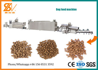 Équipement d'extrusion de nourriture pour animaux de compagnie à double vis flexible 200-250 kg/h