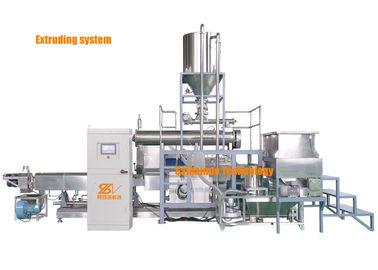 Ligne de traitement de l'extrudeuse pour aliments pour animaux de compagnie Siemens Motor Twin Screw pour la production
