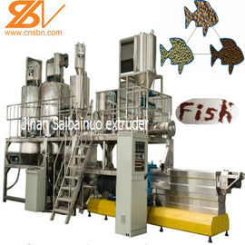 Ligne de production de machine d'extrusion d'aliments pour poissons flottants de grande capacité