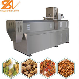 Équipement d'extrusion de nourriture pour animaux de compagnie à double vis flexible 200-250 kg/h