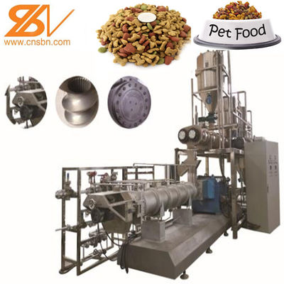 Ligne de production d'aliments pour animaux de compagnie 2-3t/H, extrudeuse