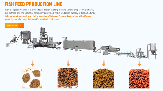 Machine de transformation automatique des aliments pour poissons