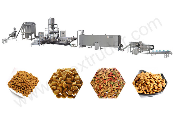 Ligne de production d'aliments pour poissons en acier inoxydable 200-300 kg/h