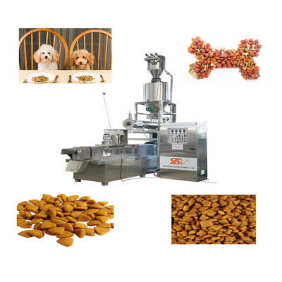 Ligne de production complète et automatique pour aliments pour animaux de compagnie (chiens et chats) de 500 kg/h, équipement d'extrusion