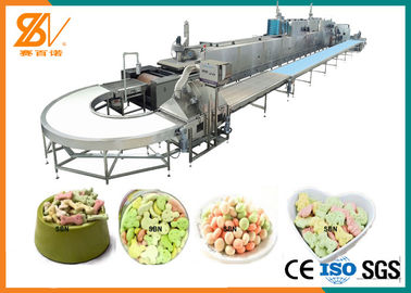 100-1000 kg/h heure de biscuits d'aliment pour animaux familiers d'extrudeuse de machine de machine de développement de four de contrôle électrique mou de PLC