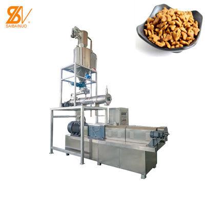 Ligne expulsée sèche en acier de production alimentaire du chien 110kw de Staineless