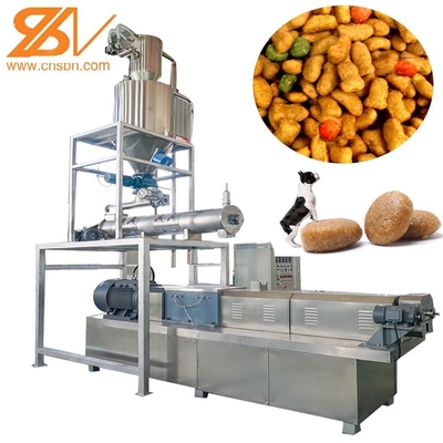 Chien humide Cat Food Processing Plant d'Exruder de vis de jumeau de Pufffed